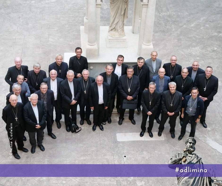 Visite Ad limina, les évêques des provinces de Paris, Lyon et Clermont à Rome